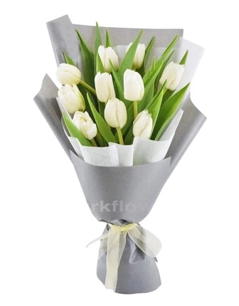 10 White Tulips - Product image