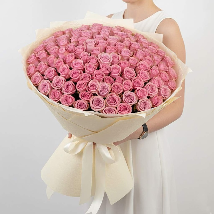 101 Pink Roses Bouquet - Product image