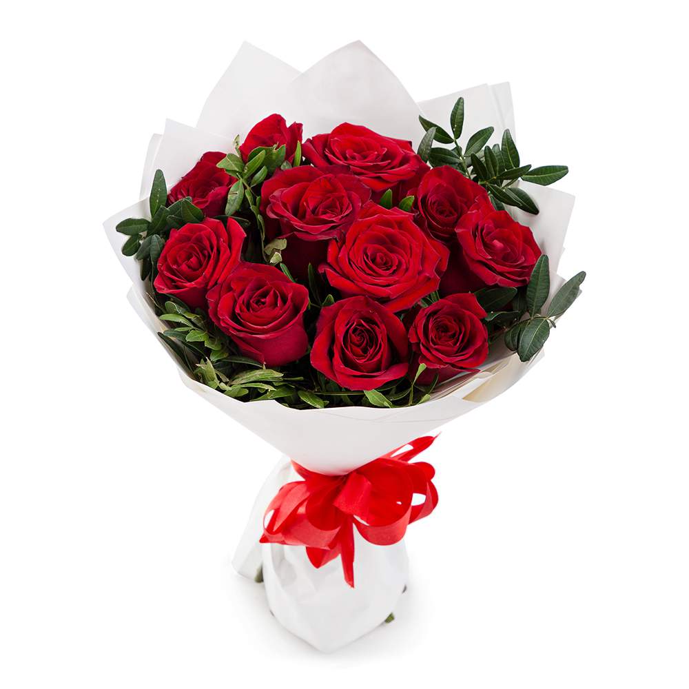 Belleza Clásica – Ramo de 11 Rosas Rojas - Product image