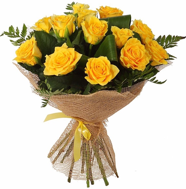 13 Yellow Roses Bouquet - Product image
