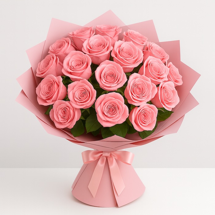 21 Pink Roses - Product image