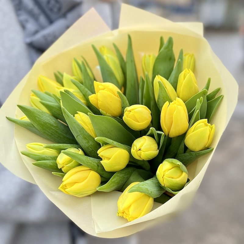 21 Fresh yellow tulips - Gallery image