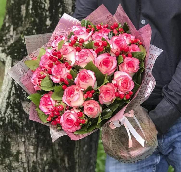 25 Palome Pink Roses - Product image