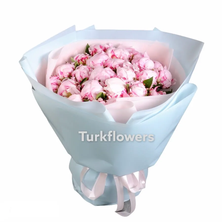 25 Pink Peonies Bouquet - Product image
