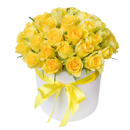 35 yellow roses in Box - Product image