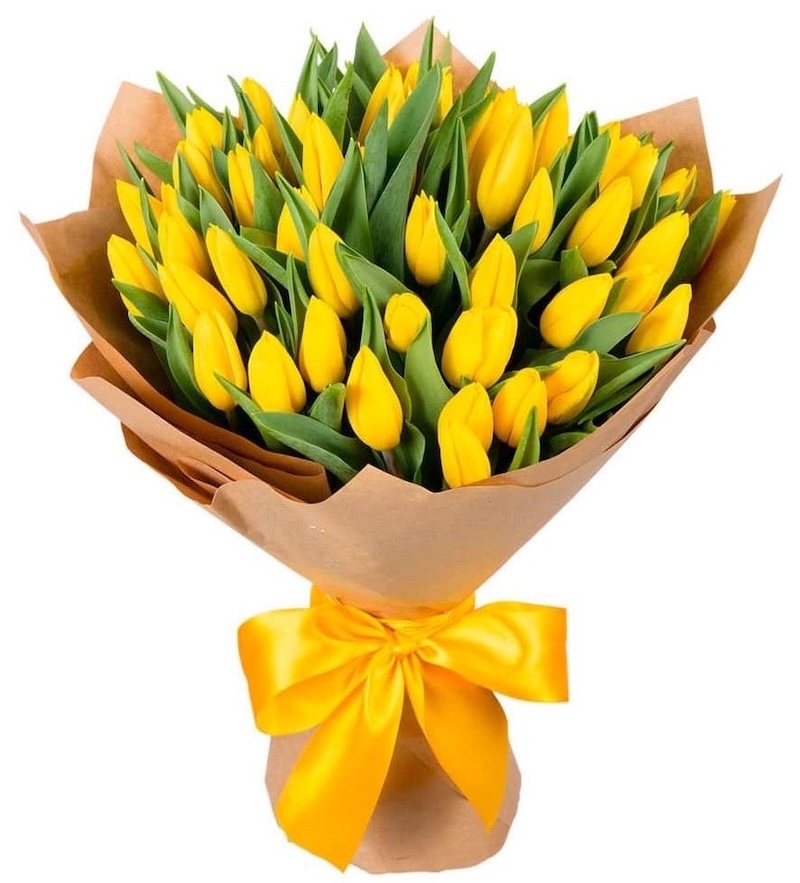 51 Yellow Tulips - Product image