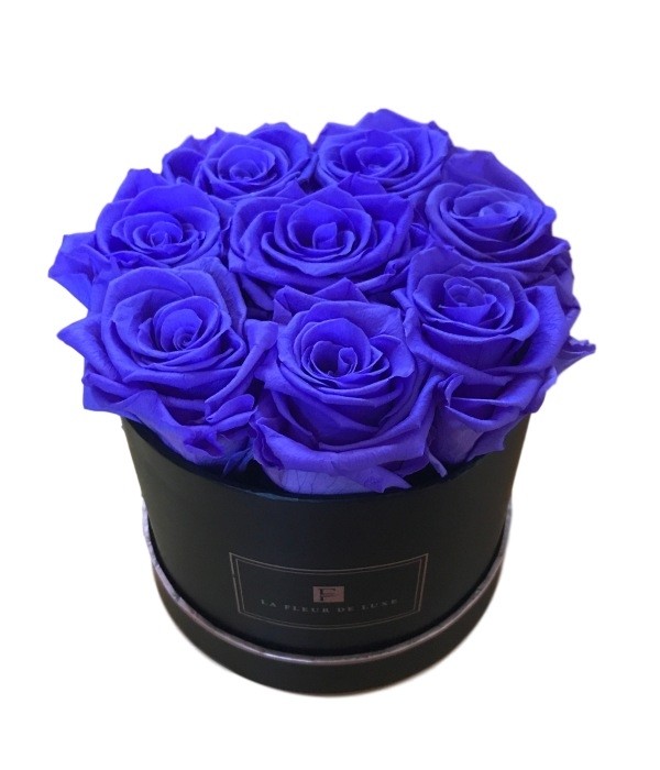 8 Blue Long Lasting Roses - Product image