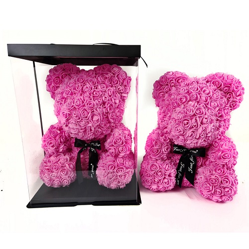 40 cm Pink Roses Teddy Bear (Only Istanbul) - Product image