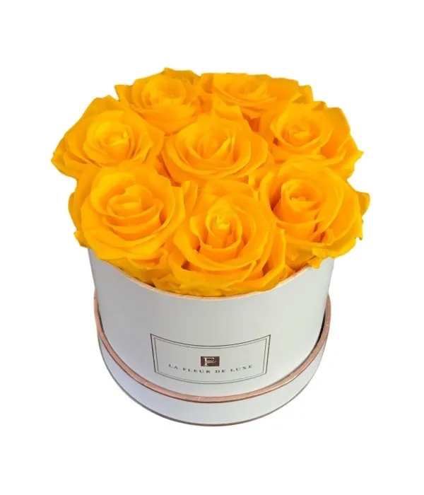 8 Yellow Long Lasting Roses - Product image