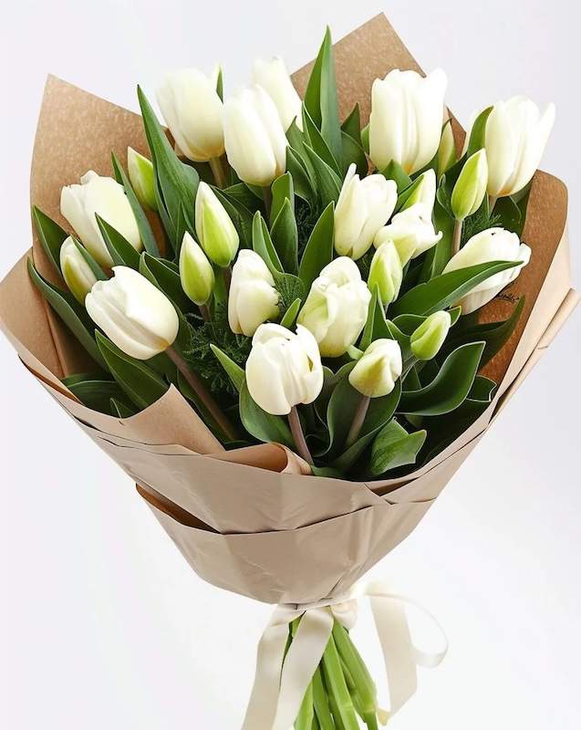 21 White Tulips - Product image