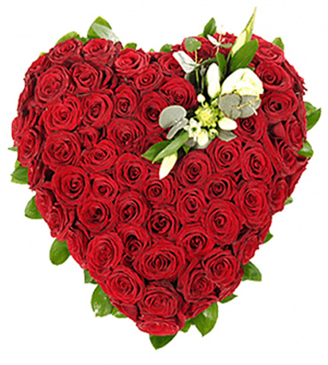 Rosas en forma de corazón - 50 rosas rojas - Product image