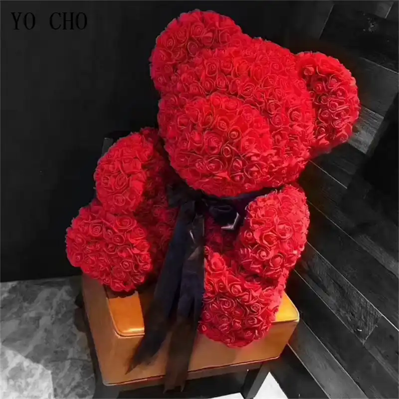 40 cm Red Roses Teddy Bear (Only Istanbul) - Gallery image