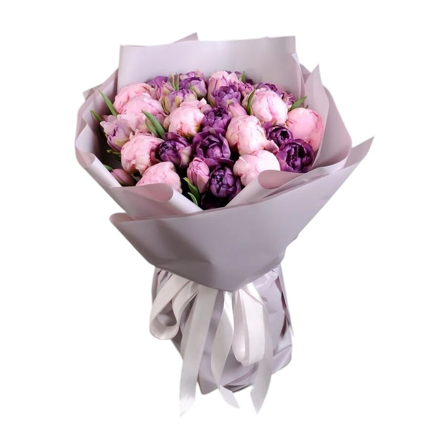Peonies and Tulips Bouquet - Product image