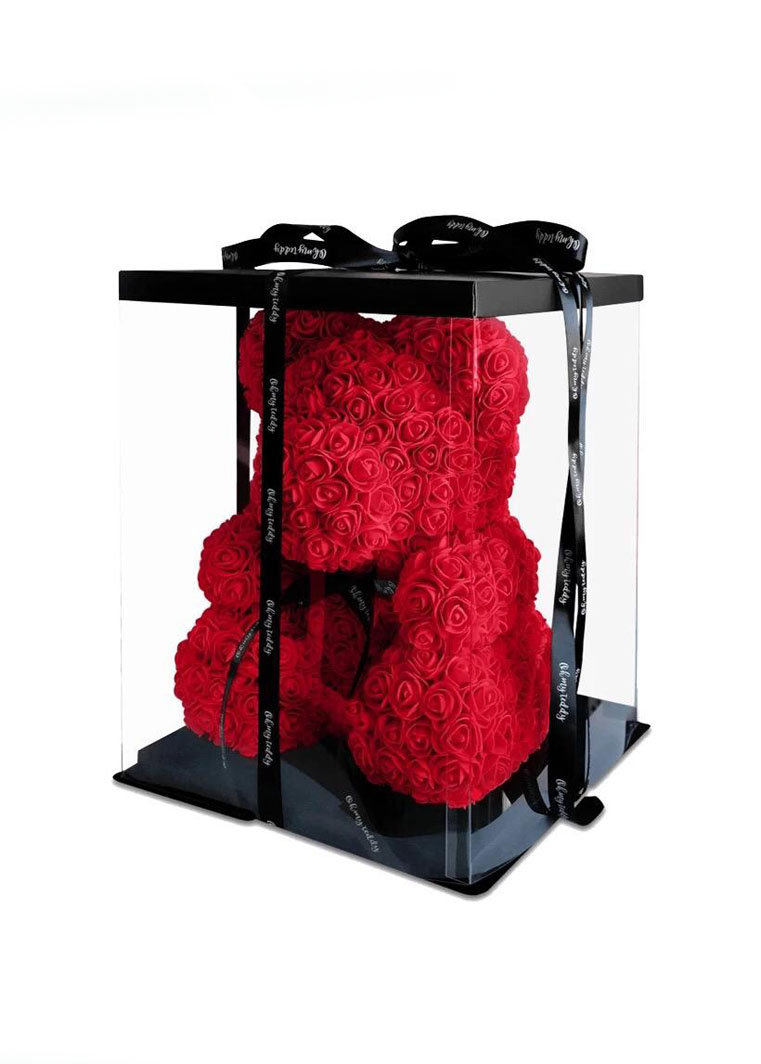 40 cm Red Roses Teddy Bear (Only Istanbul) - Product image