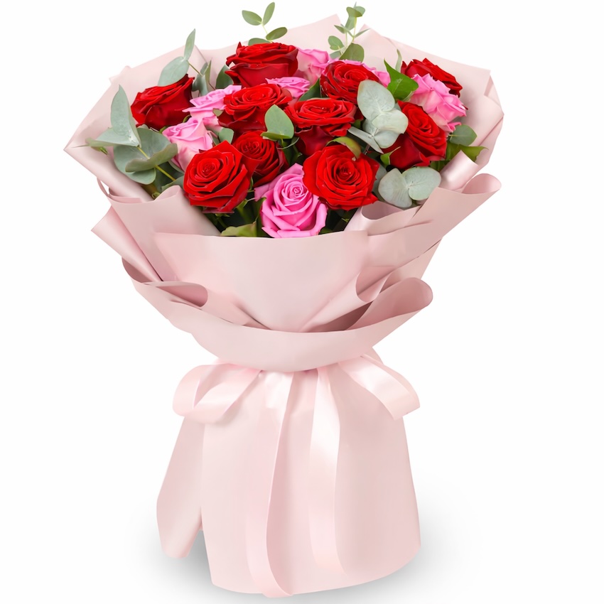 Crimson Blush 19 Roses - Product image