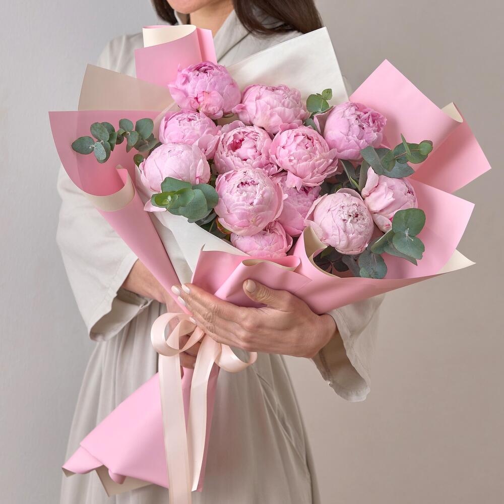 11 pivoines roses - Peony