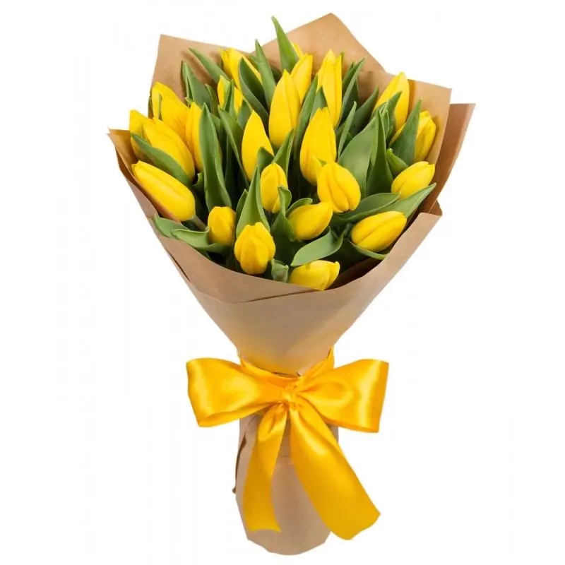 Fresh yellow tulips - Women's Day Flowers