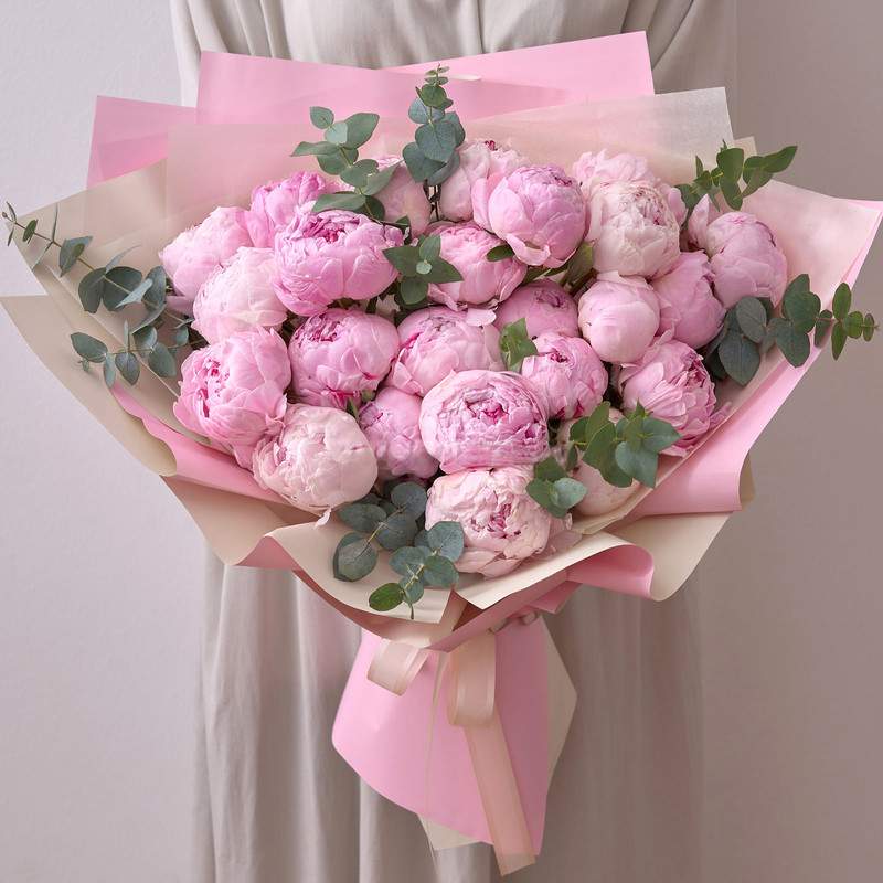 23 Pink Peonies – Elegant Bouquet - istanbul