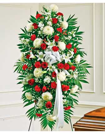 red-&-white-sympathy-standing-spray