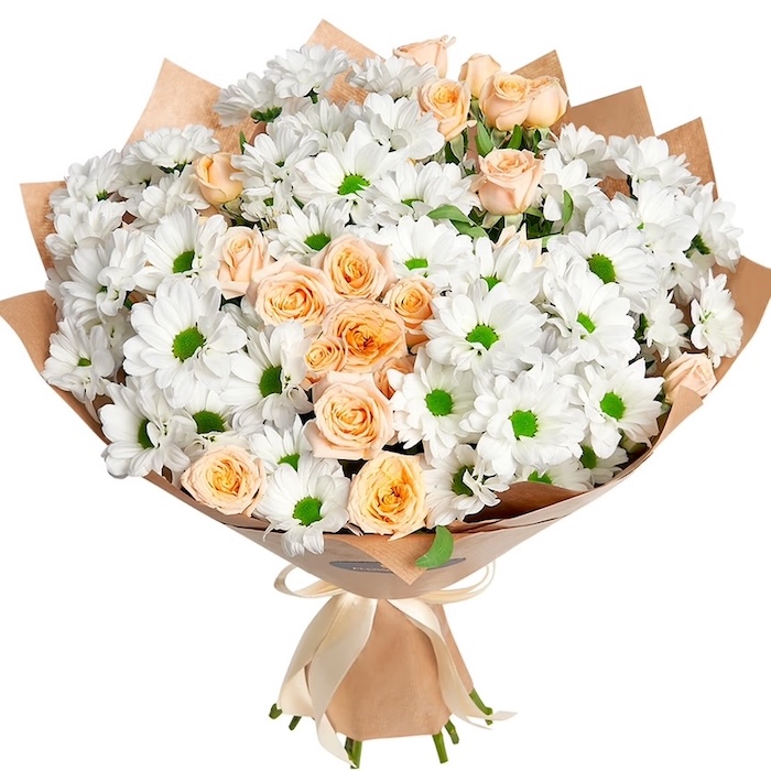 Daisies and Spray Roses - izmir