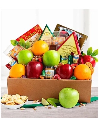 Fresh Fruit Cheese Box - Birthday Flowers - Burdur