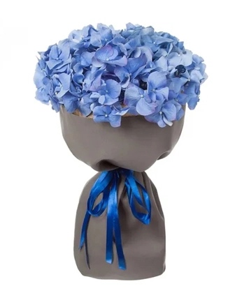Blue Hydrangea Bouquet - Birthday Flowers - Burdur