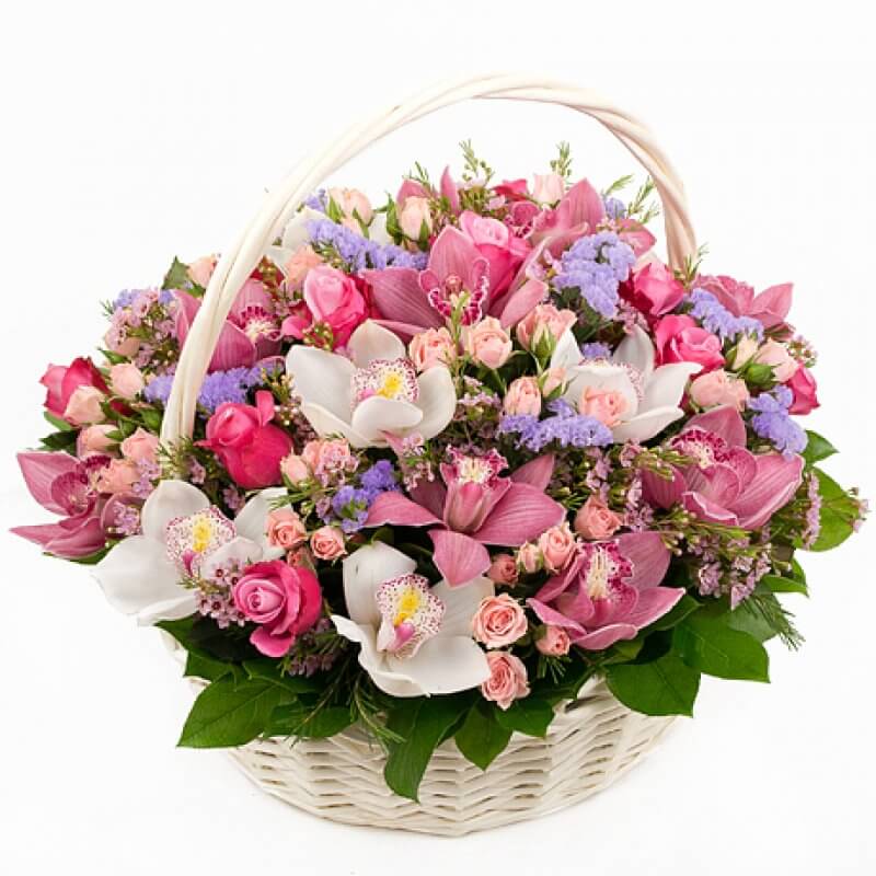 Orchid and spray roses - Eid Flowers & Gifts - Bilecik