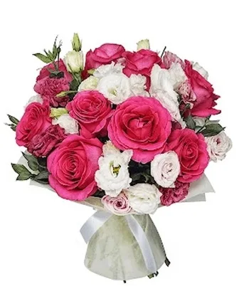 Pink & White Harmony Bouquet - Flower delivery in Turkey