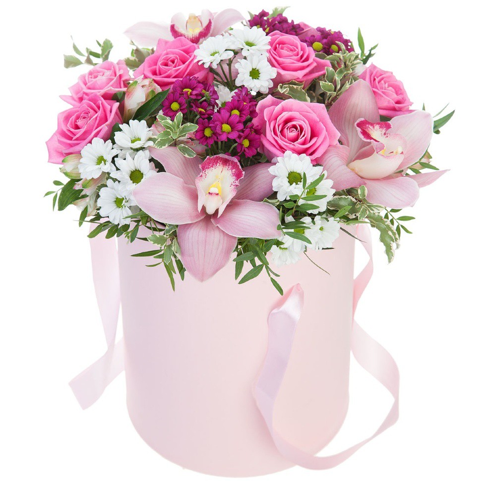 Pink Orchid & Rose Harmony Box - Bilecik