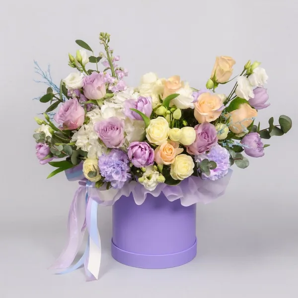 Luxury Pastel Flower Box - Flower delivery in Turkey