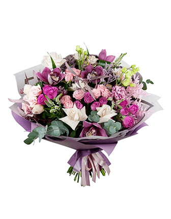 Purple Romance Bouquet - Bilecik