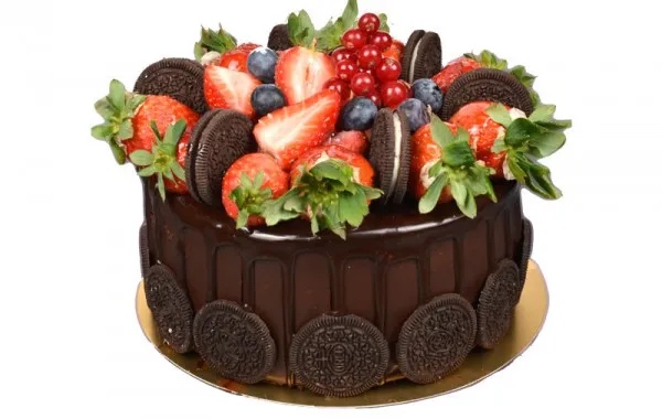 Strawberry cake 4 - 5  people - Birthday Flowers - Burdur