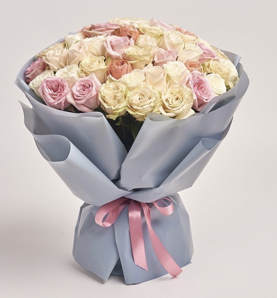 51 Pastel Roses Bouquet - Antalya